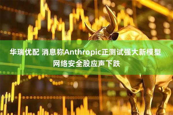 华瑞优配 消息称Anthropic正测试强大新模型 网络安全股应声下跌
