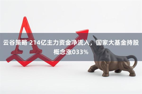 云谷策略 214亿主力资金净流入，国家大基金持股概念涨033%