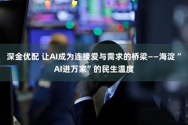 深金优配 让AI成为连接爱与需求的桥梁——海淀“AI进万家”的民生温度